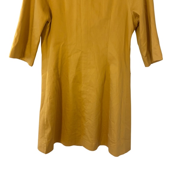 Vintage Bions Mustard Yellow Coat Dress Size 40 (Fits M/L) - Picture 12 of 12